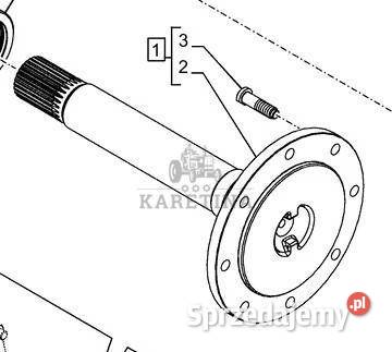 Holland T6175 Oś Napędowa 84428179
