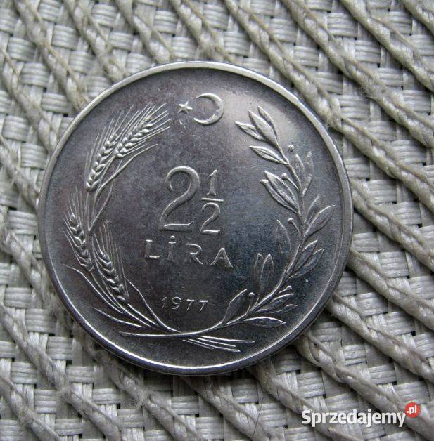 Turcja 2 12 Lira 1977t wielkopolskie