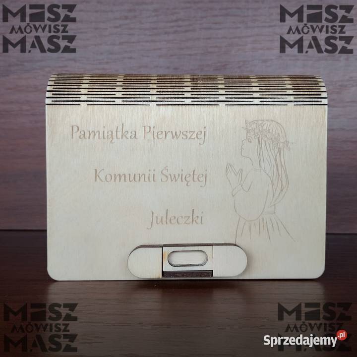 Pudełko na pieniądze biżuterię Komunia Święta Racot