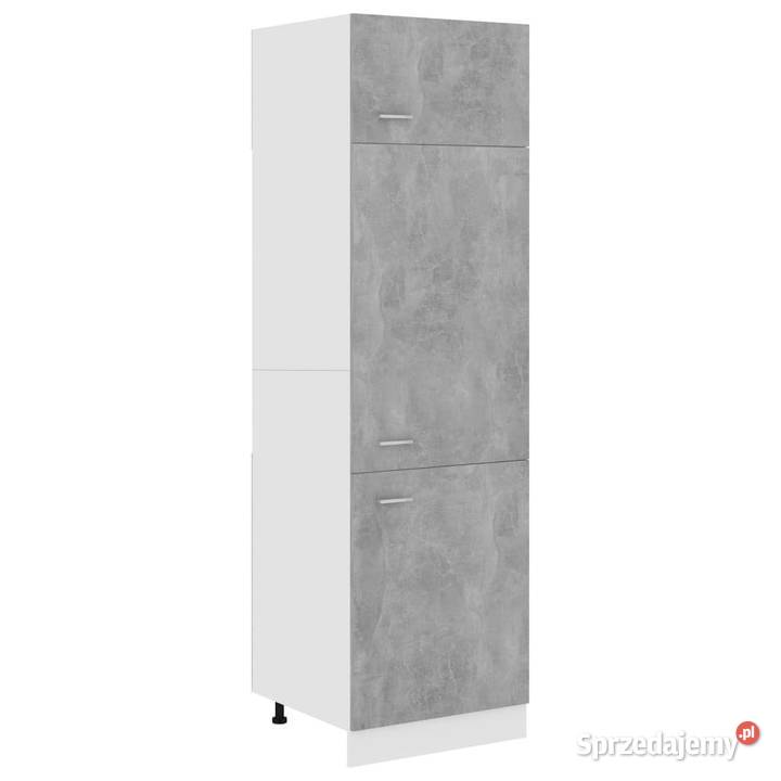 Szafka na lodówkę szarość betonu 60x57x207 Warszawa