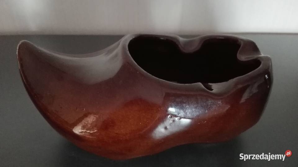 Popielnica Bucik ceramika kamionka PRL Warpechy Stare