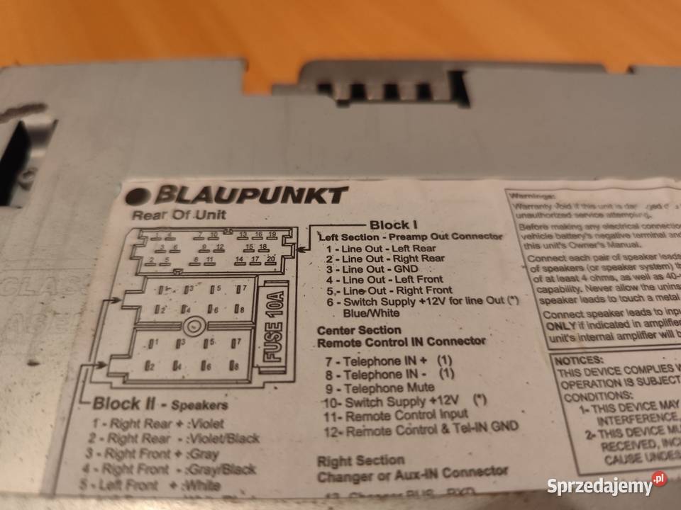 Radio Blaupunkt Bermuda MP36 mp3 Gdańsk