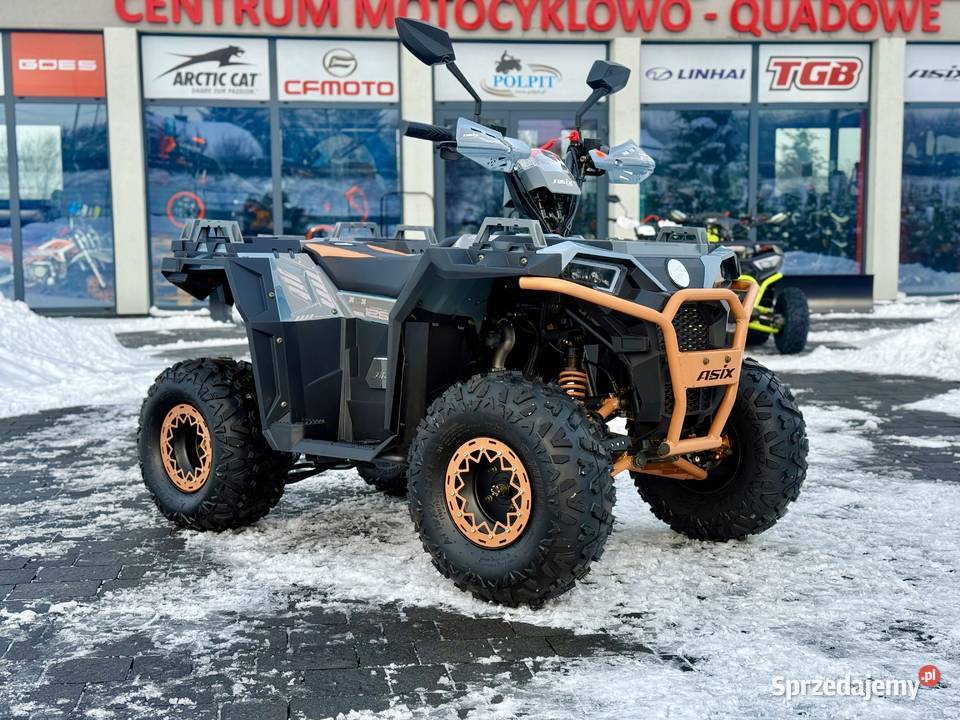 QUAD ASIX GRIZZLY 125CC 8 11 SZARO BRĄZOWY bagażnik Głogoczów