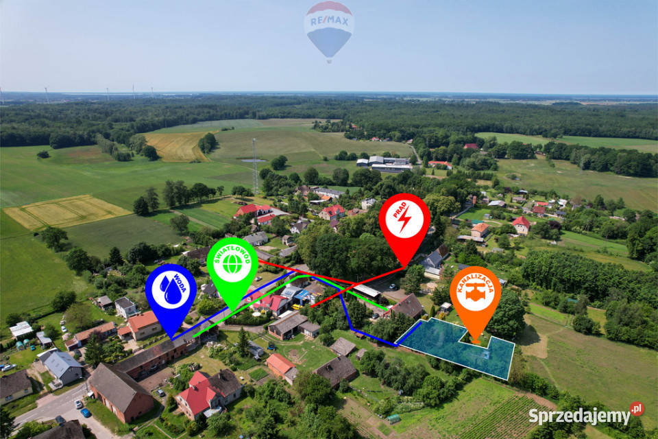 Działka budowlana z MPZP Karnieszewice