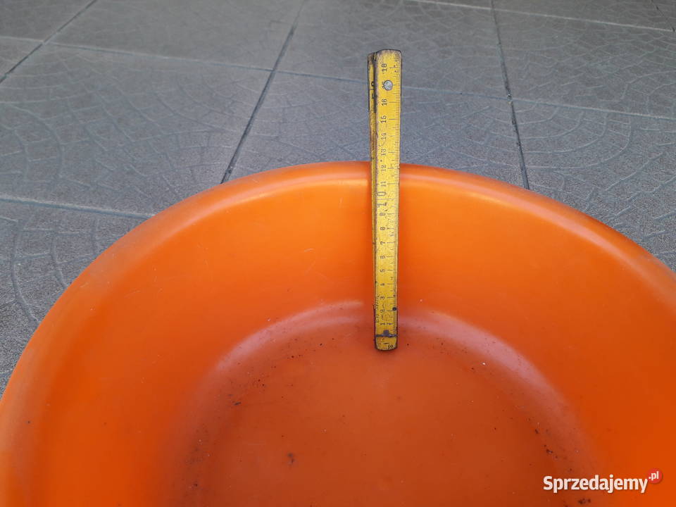Mała plastikowa miednica pomarańczowa średnica Kraków
