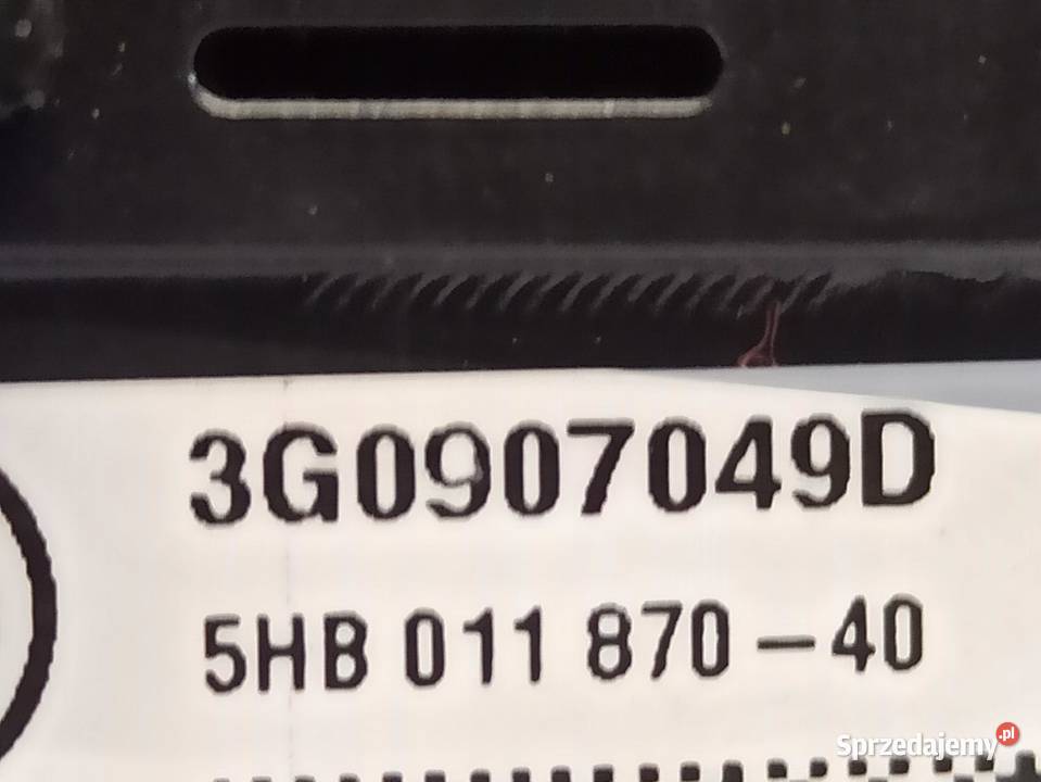 PANEL KLIMATYZACJI VW TIGUAN II 3G0907049D