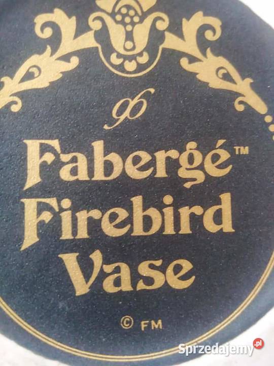 Wazon Faberge Firebird vase Wałbrzych