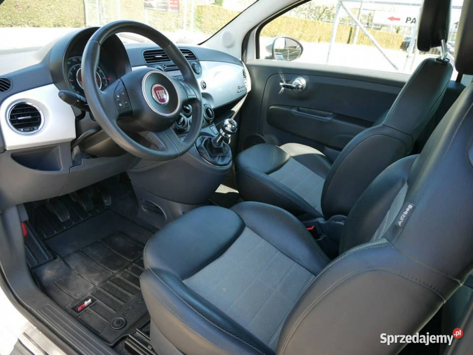 Fiat 500 12 69 Eu5 Launch Edition Półskóra 1 Wł isofix śląskie Goczałkowice-Zdrój