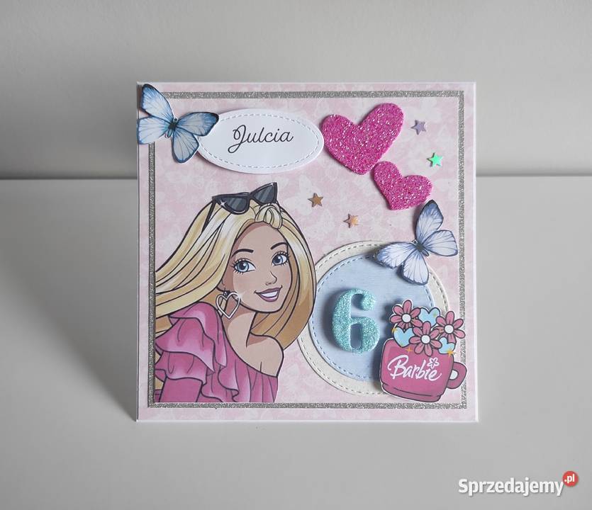 Personalizowana kartka ręcznie robiona na Łódź sprzedam