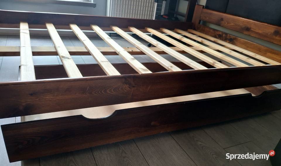 Rama łóżka stelaż drewno z szufladą 120x200 Ramy i stelaże Pruszków