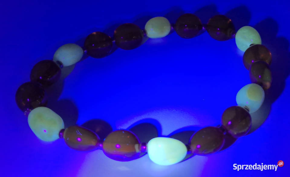 Bransoletka BURSZTYN bałtycki fasolka cytryna mazowieckie Warszawa