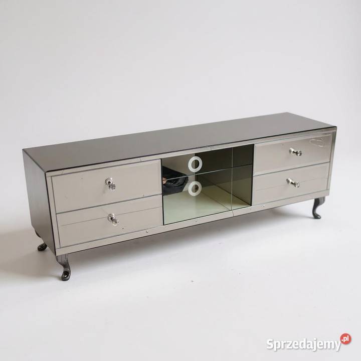 Komoda RTV salon lustrzana glamour OKAZJA Kępno