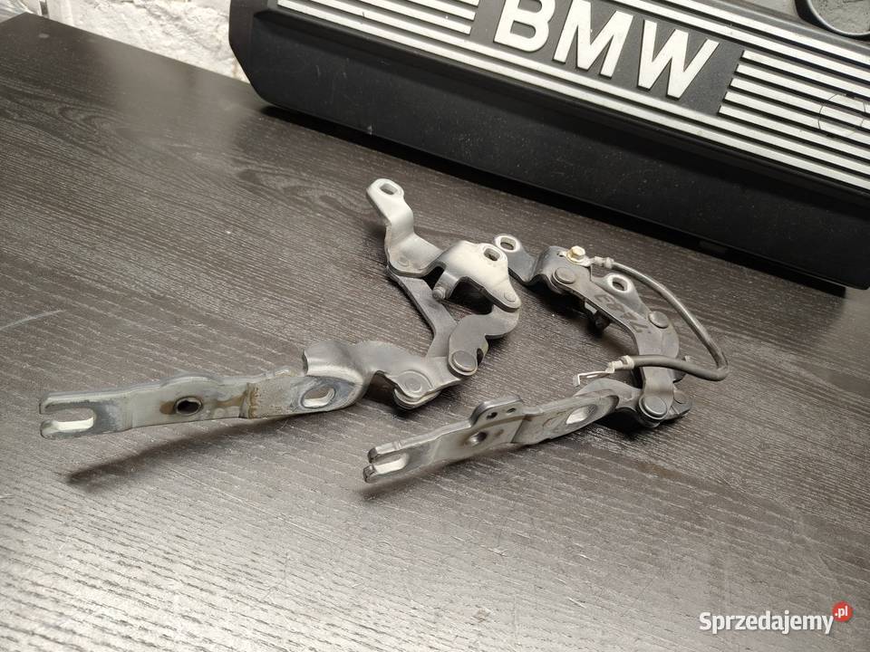 Bmw e87 zawiasy maski przód lewy prawy komplet Zawiasy, bolce i prowadnice Aleksandrów Łódzki