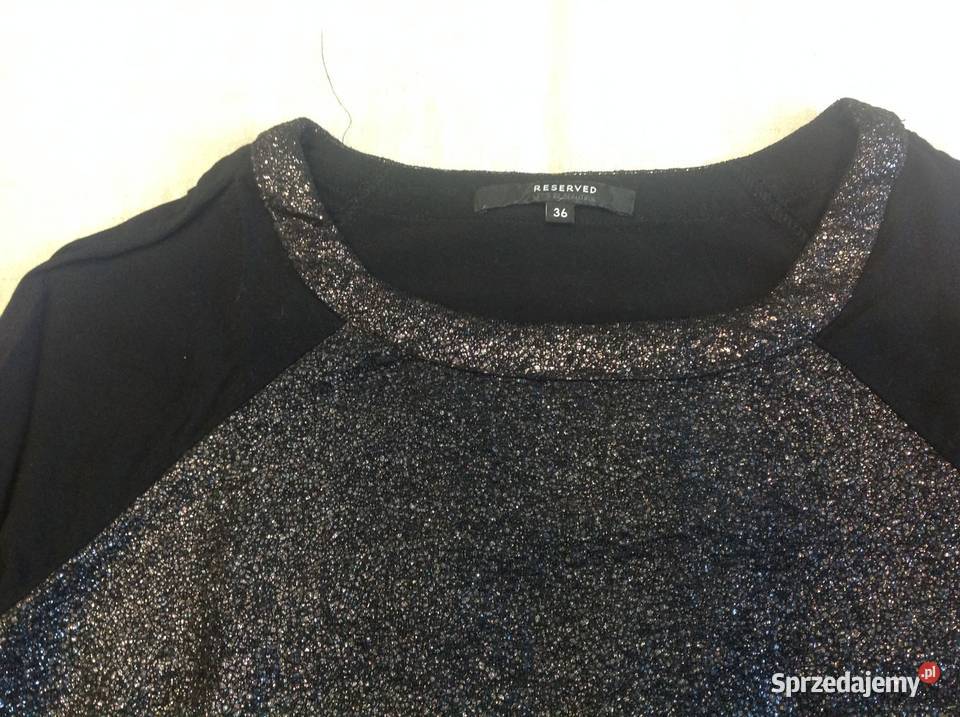 Bluzka Czarna Damska Reserved r 36 zamki lubuskie Nowa Sól