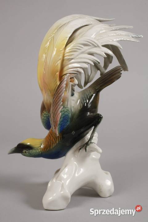 Porcelanowa figura Rajskiego ptaka Ens 19191945 Poznań sprzedam