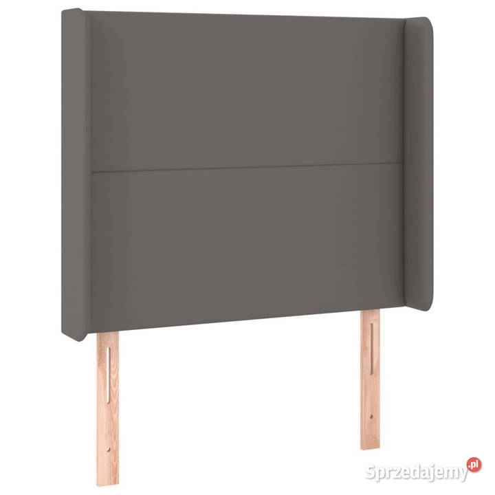 Zagłówek uszak szary 103x16x118128 sztuczna