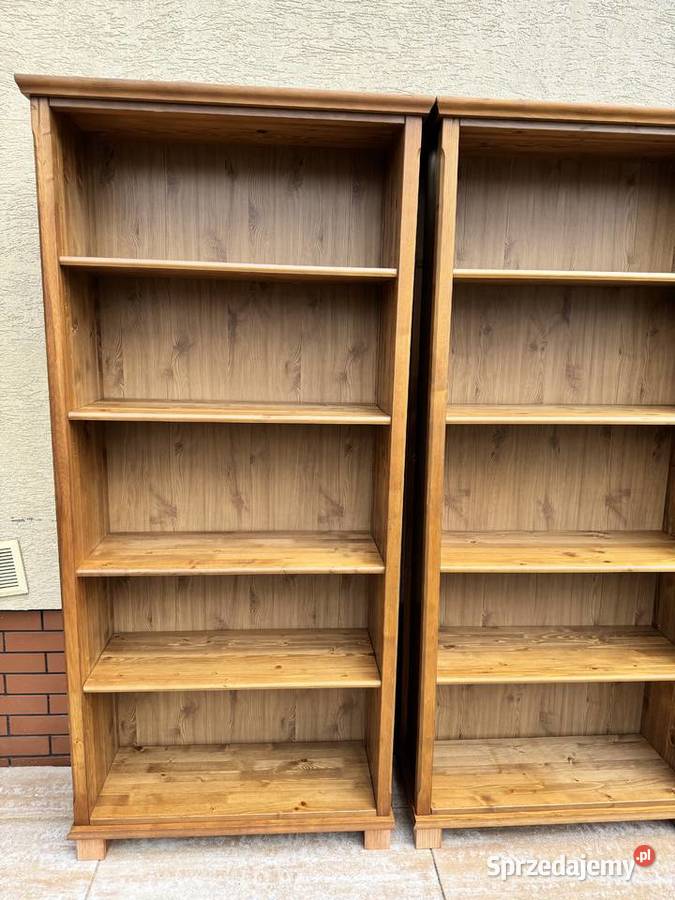 Regał drewniany półki ikea markor leksvik Sulbiny