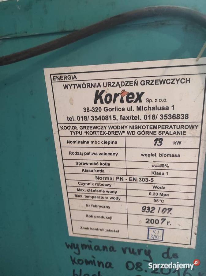 Sprzedam tanio piec co z grzejnikami żeliwnymi w lubuskie Dobiegniew sprzedam