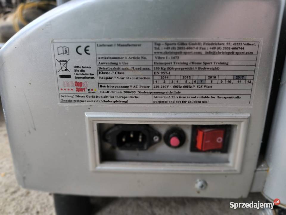 Maszyna wibrująca ćwiczenia fitness Braciejowa