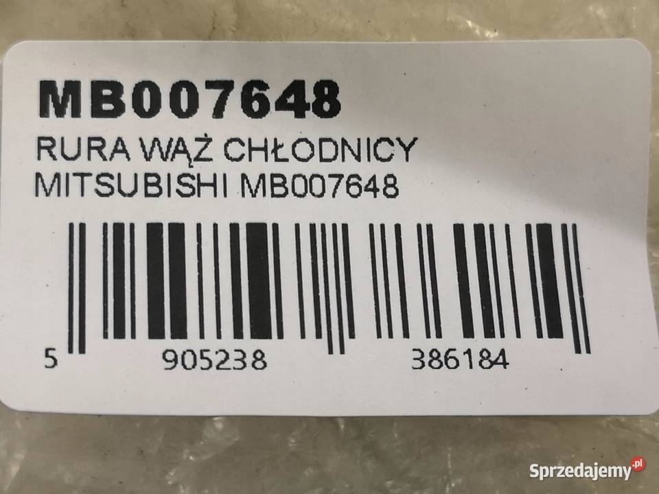 RURA WĄŻ CHŁODNICY MITSUBISHI CARISMA 16