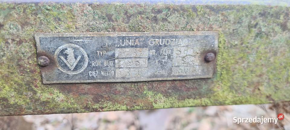 Pług 3 skibowy Unia Grudziądz 1967 Pługi