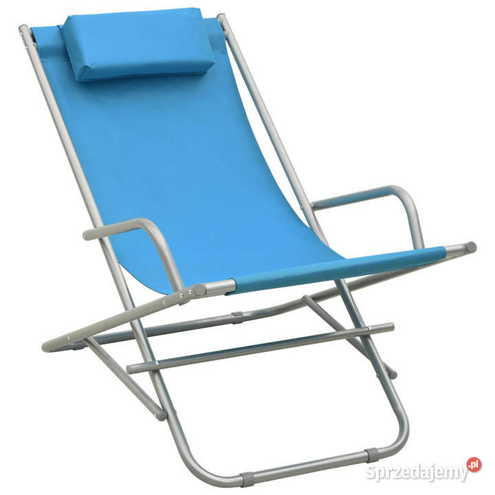 Bujane krzesła 2 stal niebieskie WM310340 Warszawa sprzedam