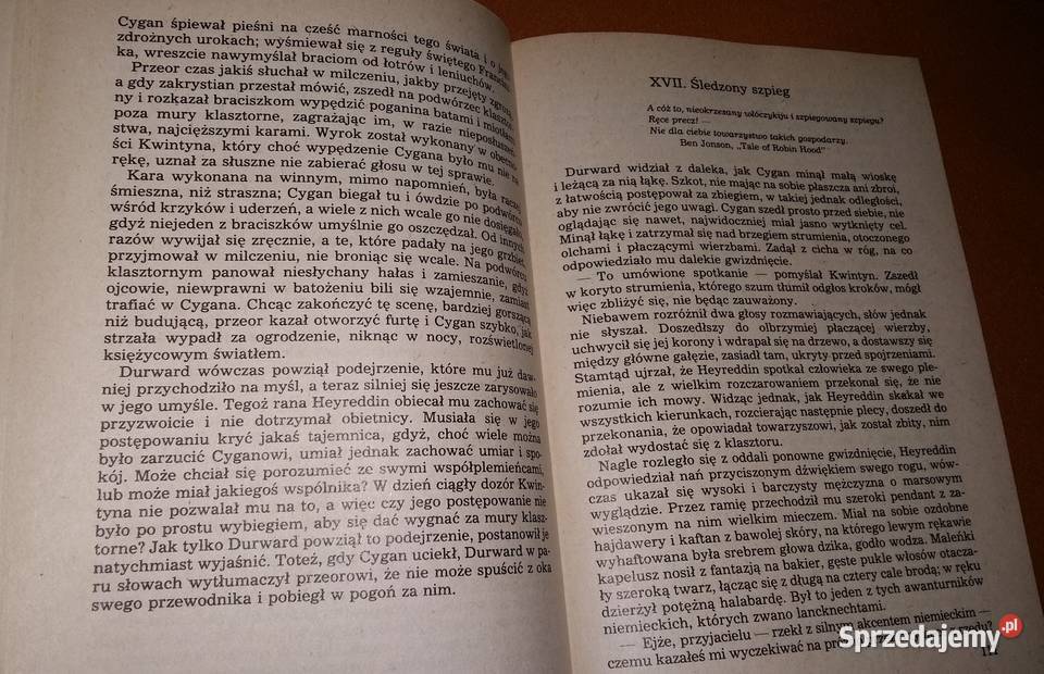 Kwintyn Durward powieść historyczna Walter Scott Łódź