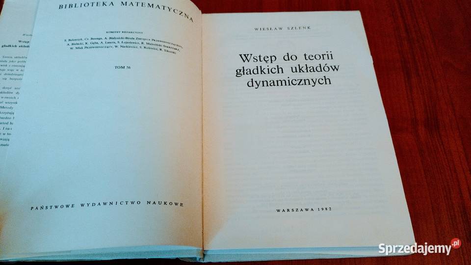 Wstęp do teorii gładkich układów dynamicznych Gdańsk