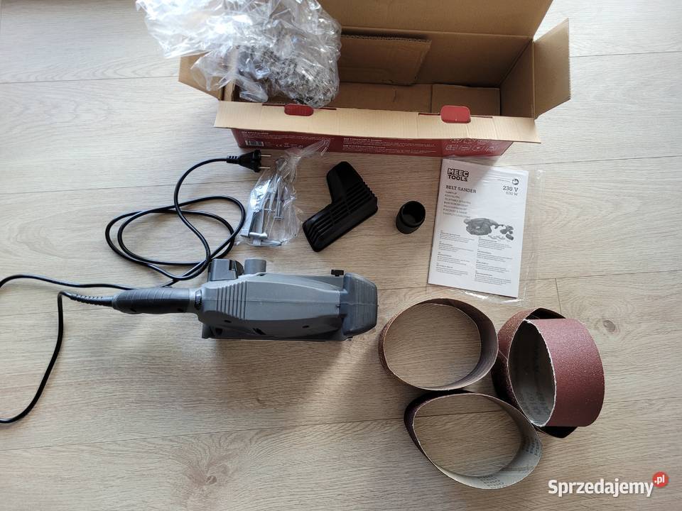 Szlifierka taśmowa Meec Tools 600W 75x457 Szlifierki i polerki
