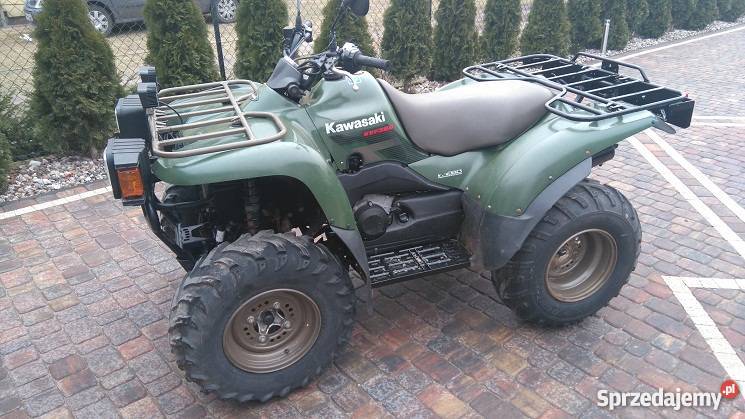 Kawasaki KVF 360Transport cala Polska bagażnik wielkopolskie Konin