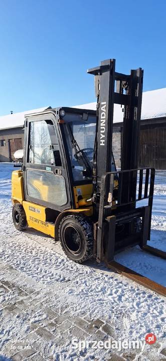 Wózek widłowy Hyundai G35L stan kabina 2017r UDT kabina Irządze