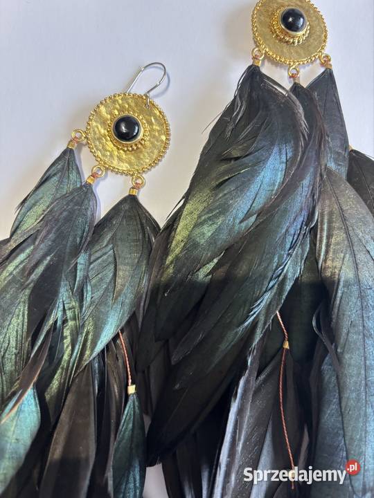 Kolczyki pióra Mystic Portal kujawsko-pomorskie Bydgoszcz sprzedam