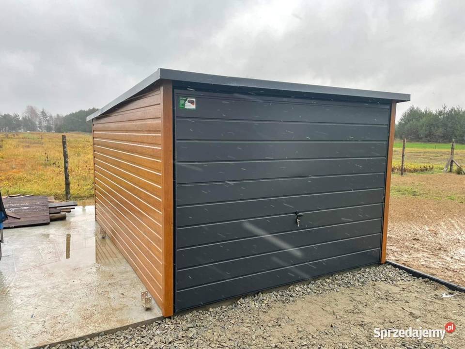 Garaż blaszany 3x5 Wzmocniony profilami Sprzedaż Skrzydlna