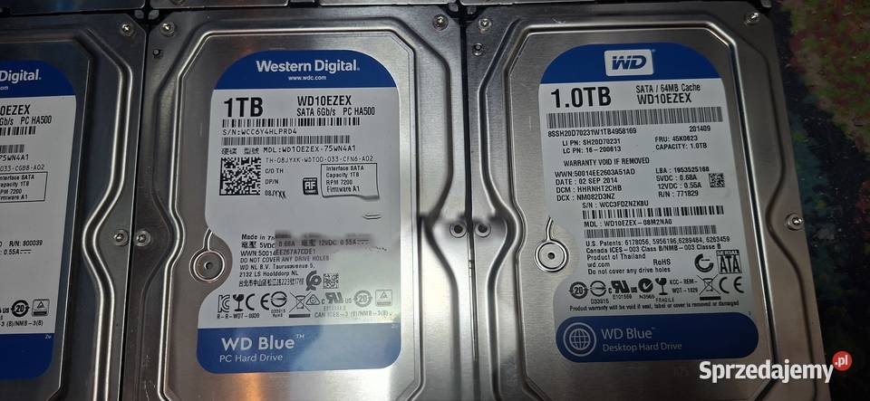 Dyski HDD 1 TB i 500Gb 24 sztuki komplet lubuskie Zielona Góra