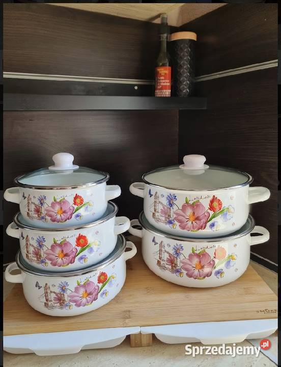 89 Garnki emaliowane London Zabrze