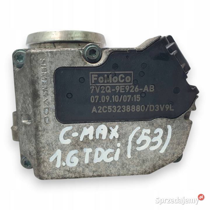 PRZEPUSTNICA Ford Focus C 16 TDCI A2C53238880 Przepustnice Chełm sprzedam