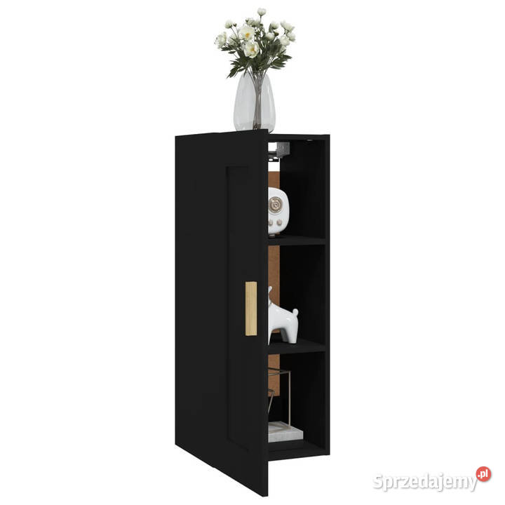 Szafka wisząca czarna 35x34x90 materiał Półki Warszawa