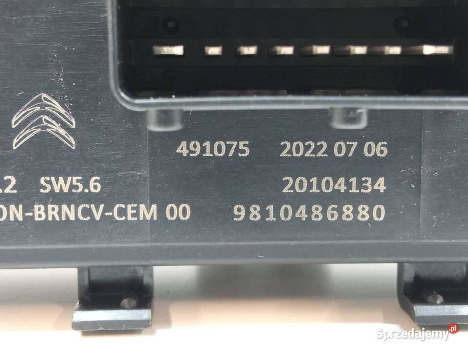 MODUŁ OGRZEWANIA FOTELA 9810486880 Peugeot 208 Rok produkcji 2022