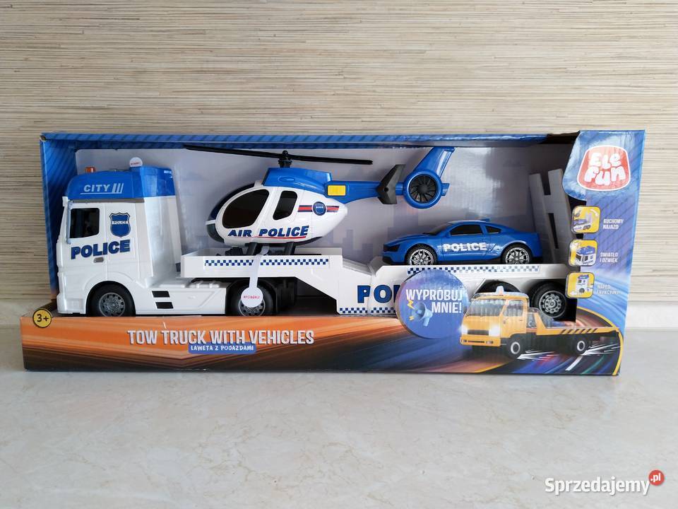 OKAZJA Laweta z pojazdami Police helikopter 3 lata+ Zabrze