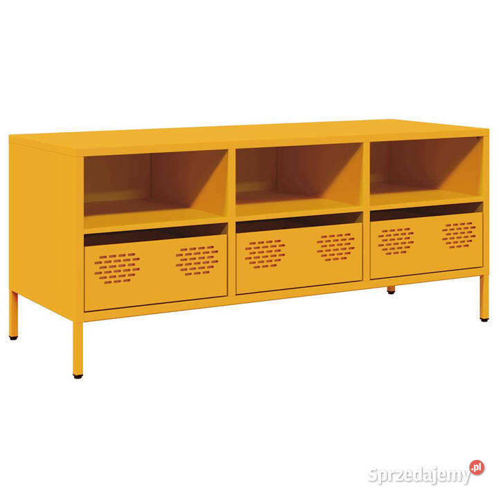 Szafka RTV żółta 1015x39x435 stal walcowana na Warszawa