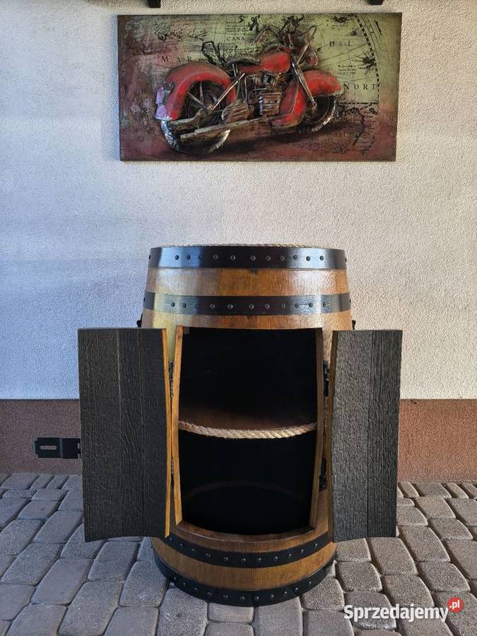 Barek LED z beczki dębowej whisky Żywiec