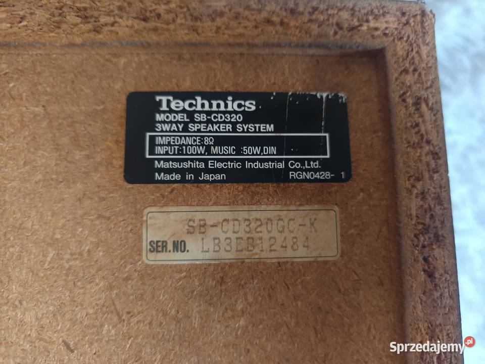 Kolumny Technics SB CD 320 Made in Japan Białobrzegi