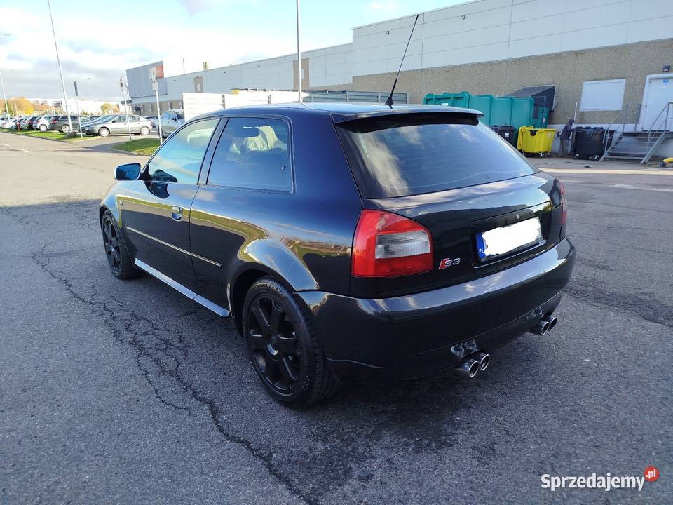 Czarne S3 18 turbo BAM Quattro Benzyna 2002 elektryczne lusterka