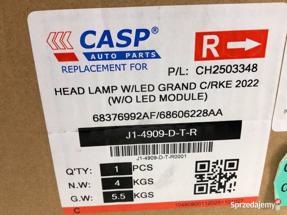 JEEP GRAND CHEROKEE V WL 012021 Reflektor lampa