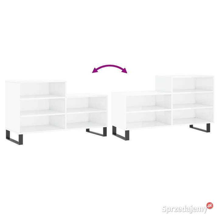 Szafka na buty wysoki połysk biała 102x36x60 Warszawa sprzedam