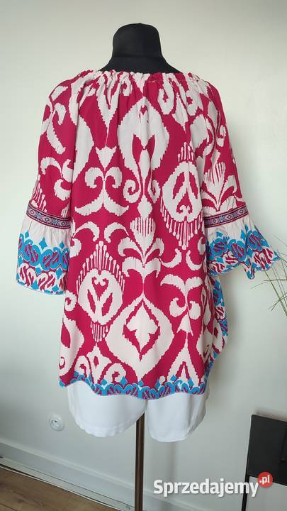 Włoska bluzka z wiskozy w stylu boho Łódź