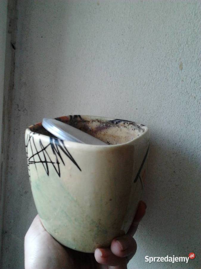 Zestaw doniczek ceramicznych glinianych kolor małopolskie Kraków sprzedam