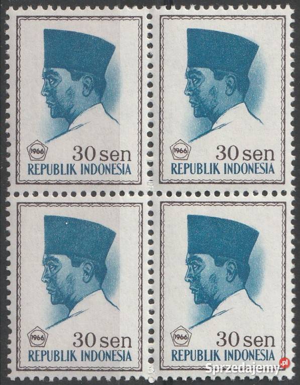 INDONEZJA SUKARNO 1966 CZYSTE Łódź