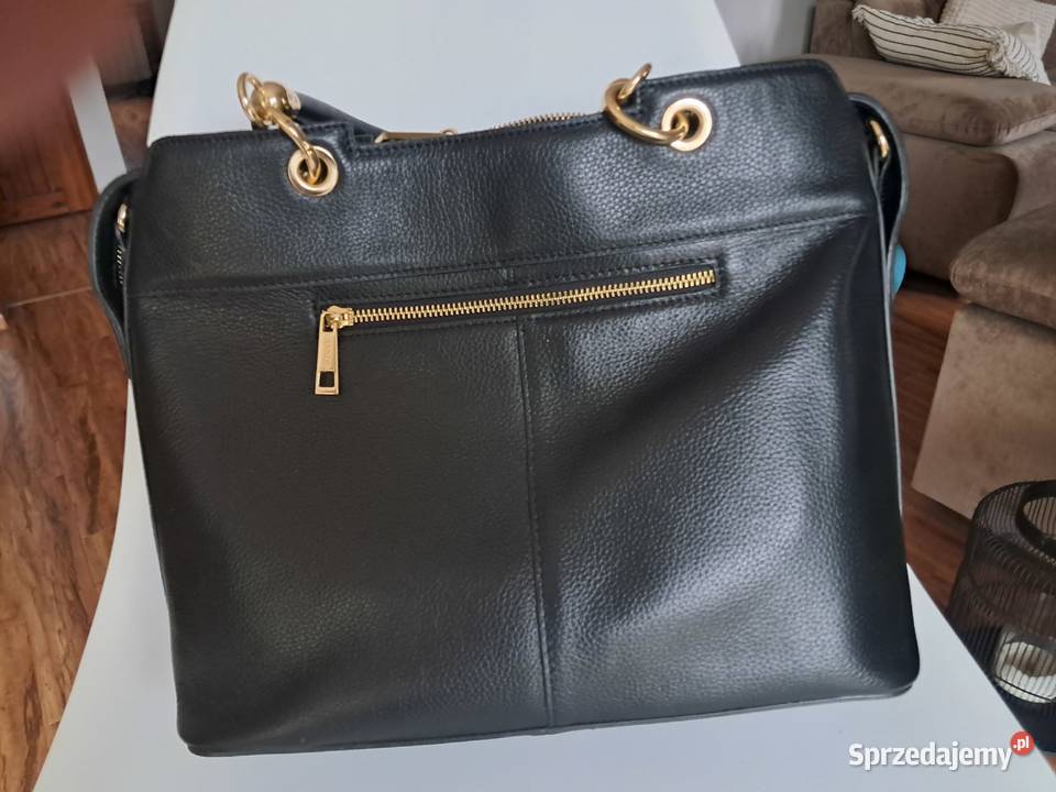 nowa czarna skórzana torebka Lasocki BRT595 brak Sandomierz