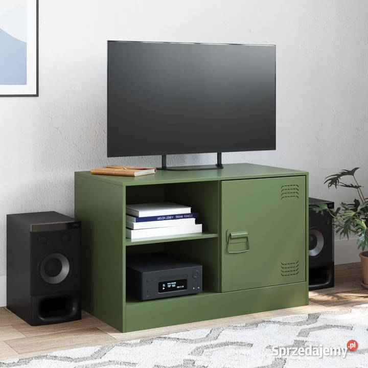 Szafka pod telewizor oliwkowa 67x39x44 stalowa mazowieckie Warszawa